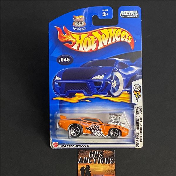 HOT WHEELS 2003 FIRST EDITIONS 1969 PONTIAC GTO JUDGE 1/64TH SCALE (ref1032)