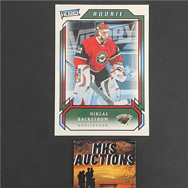 NIKLAS BACKSTROM 2006-07 U.D VICTORY ROOKIE HOCKEY CARD (ref2759)