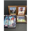 Image 1 : Mark MacQuire and Sammy Sosa Action Figures Plus 3 Baseball Framed Pictures