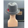 Image 2 : Vintage Fedora Size 7.18 with Hat Box