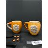 Image 3 : Pair of Slip on Ice And Snow Grips Plus 2 Coffee Mugs