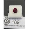 Image 1 : Natural Ruby 5.89ct 12.79 x 9.17 x 5.17mm Pear Cut Opaque Madagascar Untreated