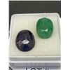 Image 2 : Sapphire and Emerald 15.64ct Various Sizes Oval Cut Africa Untreated