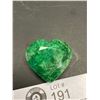 Image 2 : Polished Rough Mineral Emerald 175.65ct 40 x 37 x 20mm Heart Cut Brazil Untreated