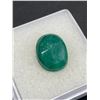 Image 3 : Natural Emerald 6.165ct 12.87 x 9.99 x 6.64mm Oval Cut Brazil COO Treatment Minor Oiling