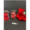 Image 1 : 2 Bamm Beano Beany Babies in Museum Cases Plus Larger One Major League Baseball