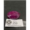 Image 1 : Polished Rough Mineral Ruby 340.90ct 50 x 36 x 21mm Oval Cut Madagascar Untreated