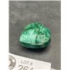 Image 2 : Polished Rough Mineral Emerald 206.95ct 40 x 35 21mm Heart Cut Brazil Untreated