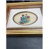 Image 2 : Two 9 x 7" Asian Themed Embroidered Pictures, Vintage Stuffed Santa Toy and Saturday Evening Post Or