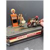 Image 3 : Really Cool Cast Iron Harley Davidson Franklin Mint Mechanical Bank in Good Working Order