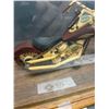 Image 2 : Custom Wood Harley Davidson in Museum Case 12" W