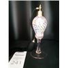 Image 1 : Antique Pink Opalescent Glass Perfume Atomizer Cat A