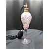 Image 3 : Antique Pink Opalescent Glass Perfume Atomizer Cat A