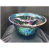 Image 4 : Indiana Irridescent Grape Carnival Glass Punchbowl Set Cat A