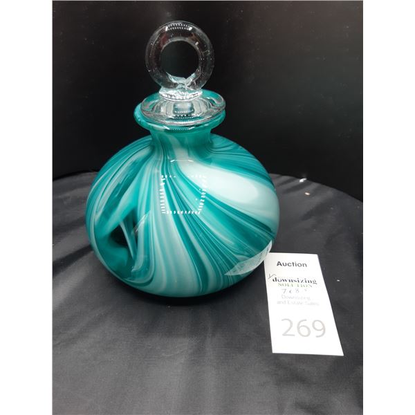 Blown Glass Bottle Cat A