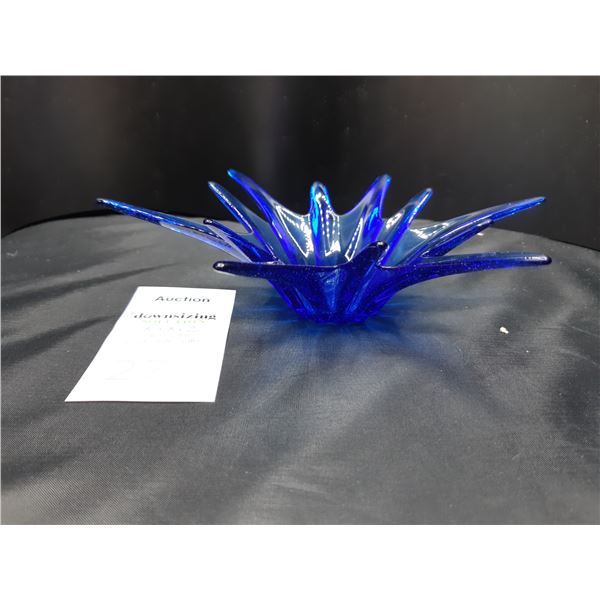 Blown Glass Star Burst Dish Cat A