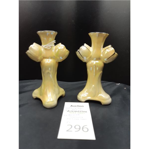 Lusterware Candle Holders Cat A