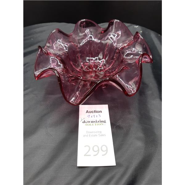 Cranberry Glass Cat A