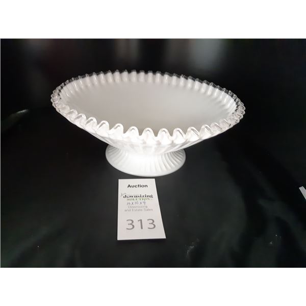 White Glass Dish Cat A