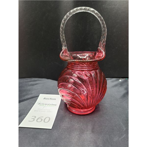 Cranberry Glass Cat B