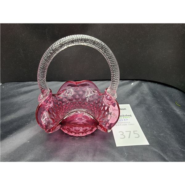 Cranberry Glass Cat B