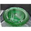 Image 3 : Green Glass Foot Cake Plate Cat B