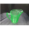 Image 3 : Green Depression Glass Jug Cat B