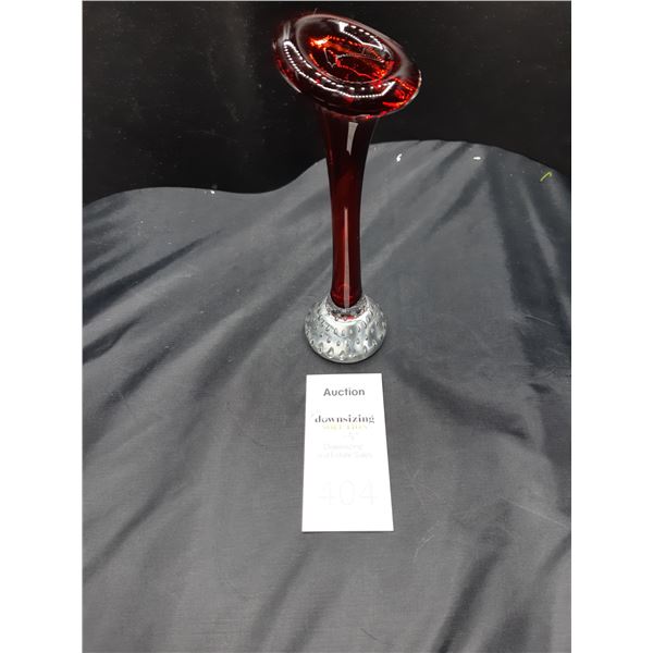 Blown Glass Vase Cat B