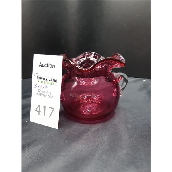 Cranberry Glass Cat B