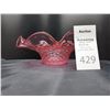 Image 1 : Cranberry Glass Bowl Cat B