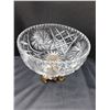 Image 3 : Brass Footed Crystal Bowl Cat B