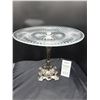 Image 1 : Silverplated & Glass Cake Plate Cat B