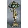 Image 1 : 1 FIGURAL VICTORIAN PARLOR LAMP with reverse