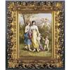 Image 1 : 1 GERMAN PAINTED PORCELAIN PLAQUE 11 3/4"x 9"