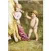 Image 5 : 1 GERMAN PAINTED PORCELAIN PLAQUE 11 3/4"x 9"