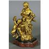 Image 1 : 1 FRENCH GILT BRONZE FIGURE OF DIANA WITH CHE