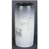 Image 2 : 1 ROOKWOOD VELLUM SWAN VASE decorated by Carl