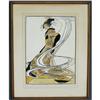 Image 1 : 1 BERTHA LUM 14 1/2"x 10 3/4" woodblock print