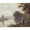 Image 2 : 1 AMERICAN SCHOOL Idylic Victorian Landscape