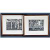 Image 1 : 1 LUIGI LUCIONI pair of etchings each about 8