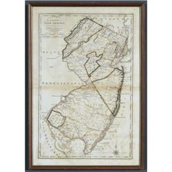 1 MAP OF NEW JERSEY Samuel Lewis 18"x 12" cir