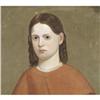 Image 2 : 1 AMERICAN SCHOOL PORTRAIT OF A GIRL IN RED D