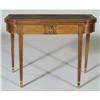 Image 2 : 1 PAIR OF INLAID CHERRY CARD TABLES one perio