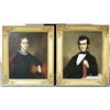 Image 1 : 1 PAIR OF AMERICAN SCHOOL PORTRAITS each 30"x