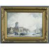 Image 1 : 1 JOHN E. AITKEN Dutch Canal Scene with Wind