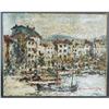 Image 1 : 1 SIMON KRAMER French Harbor Scene 15 1/2"x 1