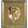 Image 2 : 1 ALPHONSE MUCHA Tete Byzantine pair of die-c