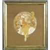 Image 3 : 1 ALPHONSE MUCHA Tete Byzantine pair of die-c