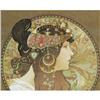 Image 4 : 1 ALPHONSE MUCHA Tete Byzantine pair of die-c
