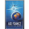 Image 1 : 1 AIR FRANCE TRAVEL POSTER "Covers the World"